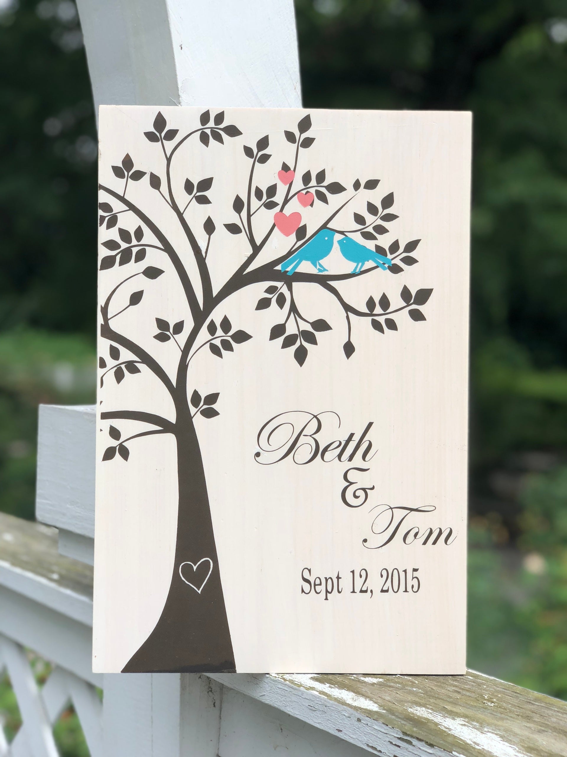 12 inch Love Birds — Sharon Hoppe Designs